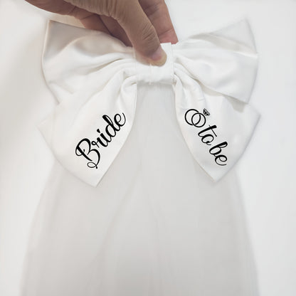 Bride to Be Schleife mit Schleier